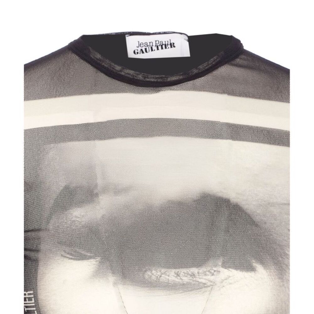 Jean Paul Gaultier Women Eyes And Lips Printed Long Sleeves Top - Picture 4 of 4